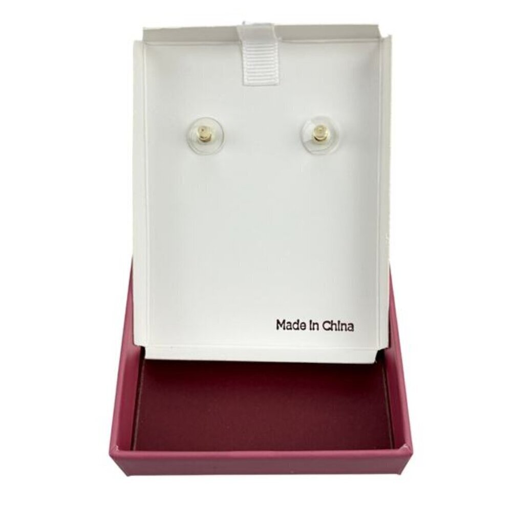 NWT RUSH Gold Cross Rhinestone Earrings - Picture 5 of 6